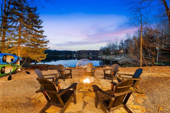 Luxury Lakefront Estate w/ Indoor Pool & Theater
