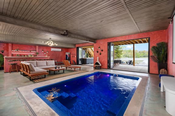 Luxury Lakefront Estate w/ Indoor Pool & Theater